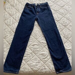 Jeanerica Classic CW002 Crop Jeans Blue Rinse Straight Leg Women's Size 27
